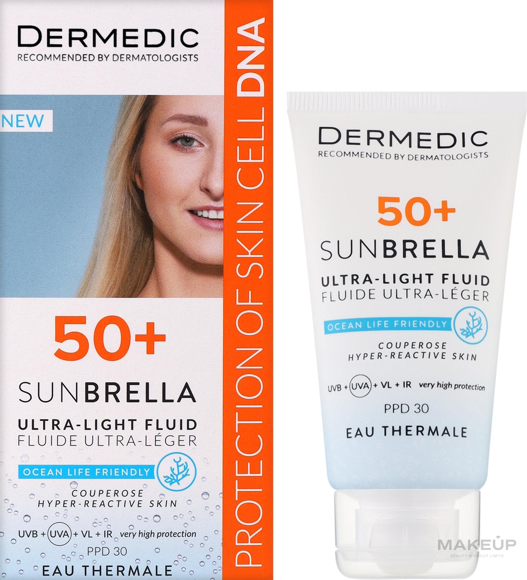 DERMEDIC Sunbrella 50 Ultra-Light Fluid Hyper-Reactive Skin - 40ml