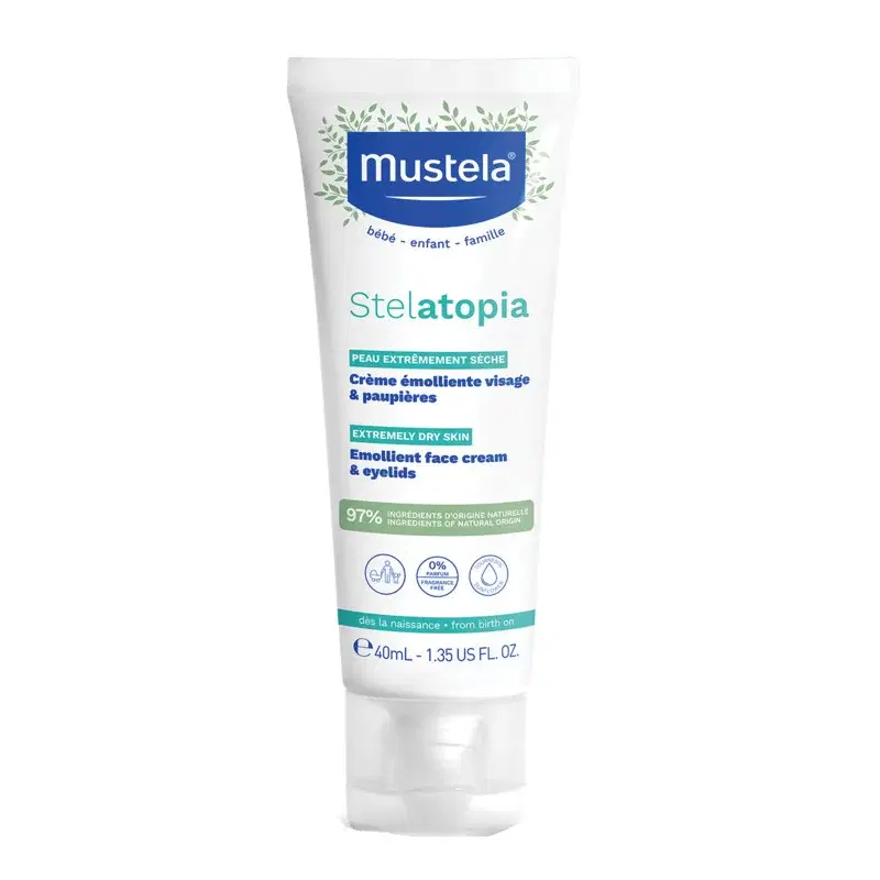 MUSTELA Stelatopia Emollient Face Cream & Eyelids - 40ml