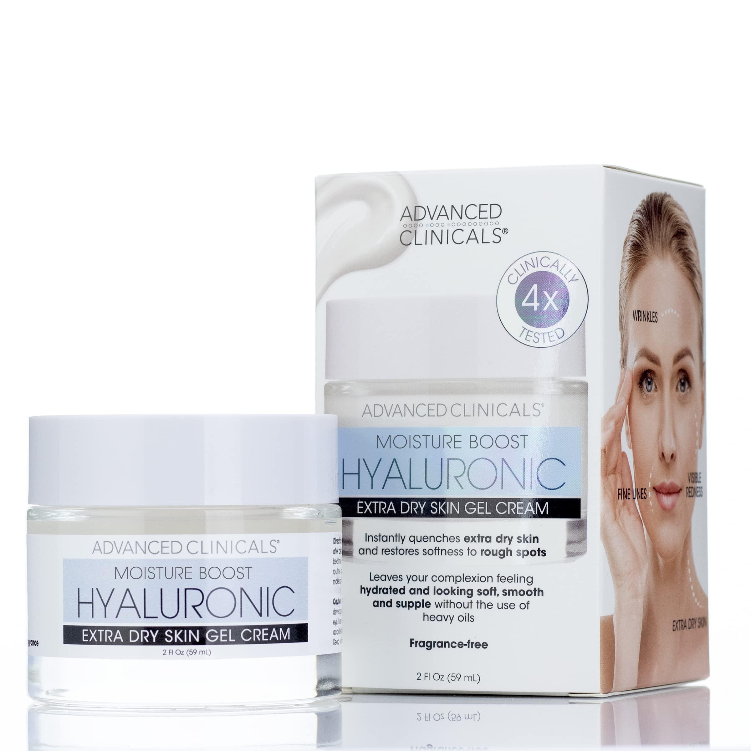 ADVANCED CLINICALS 1000X Boost Hyaluronic Extra Dry Skin Gel Cream - 59ml