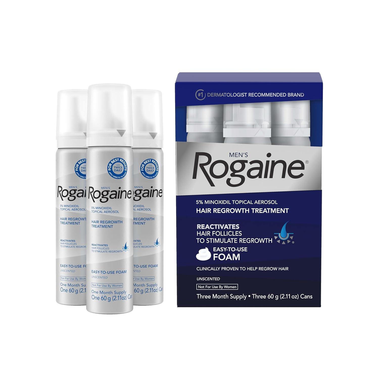 Men's Rogaine 5% Minoxidil Topical Foam - 3* 60g