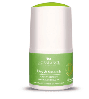 BIOBALANCE Dry & Smooth Natural Deo Roll - On - 50ml