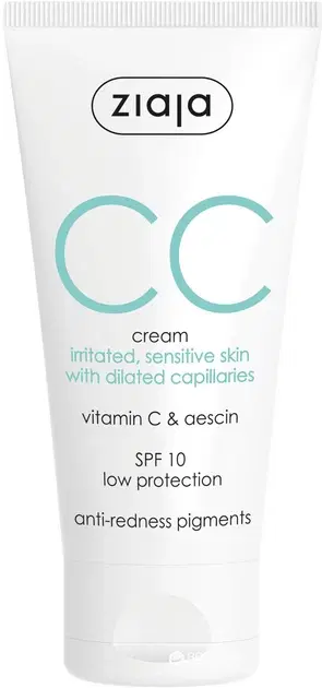 Ziaja CC Cream For Irritated & Sensitive Skin - 50ml