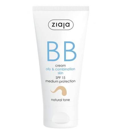 Ziaja BB Cream For Oily & Combination Skin SPF 15 Natural Tone - 50ml