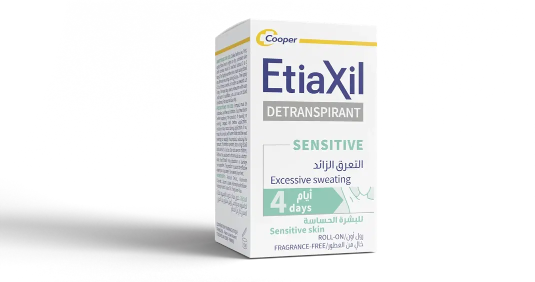 إتياكسيل مضاد التعرق للبشرة الحساسة بحماية تصل إلى 4 أيام - رول أون 15 مل