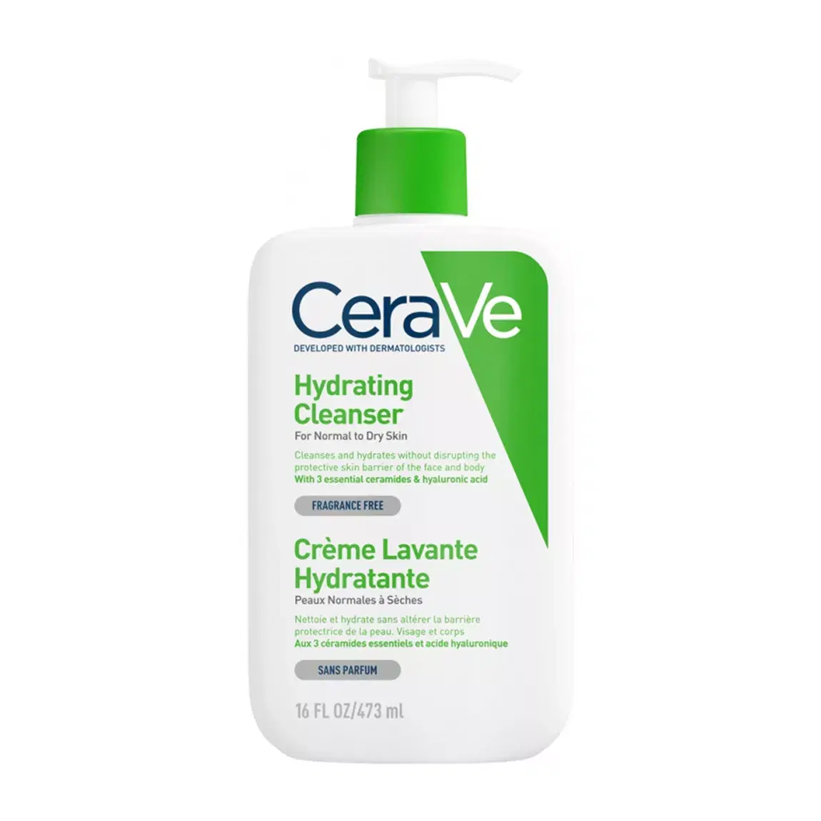 CeraVe Hydrating Cleanser For Normal to Dry Skin - 473ml فرنسي المكتب