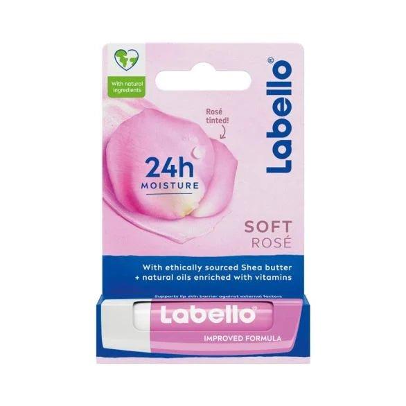 Labello Soft Rose Lip Balm - 4.8g