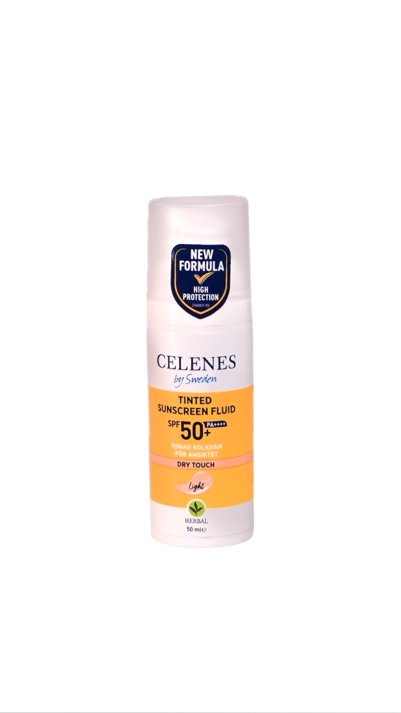 CELENES Tinted Sunscreen Fluid SPF50 Dry Touch - 50ml