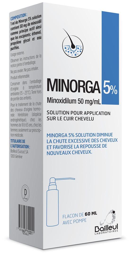 Minorga 5% Cutaneous Solution Minoxidil - 60ml