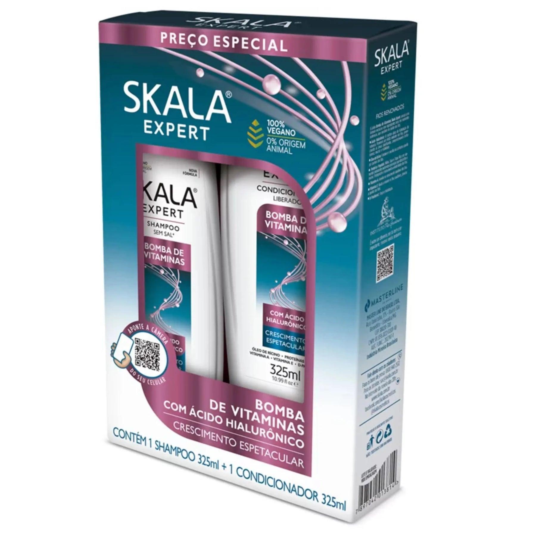SKALA Bomba De Vitamina Shampoo 325ml  + Conditioner 325ml - Kit