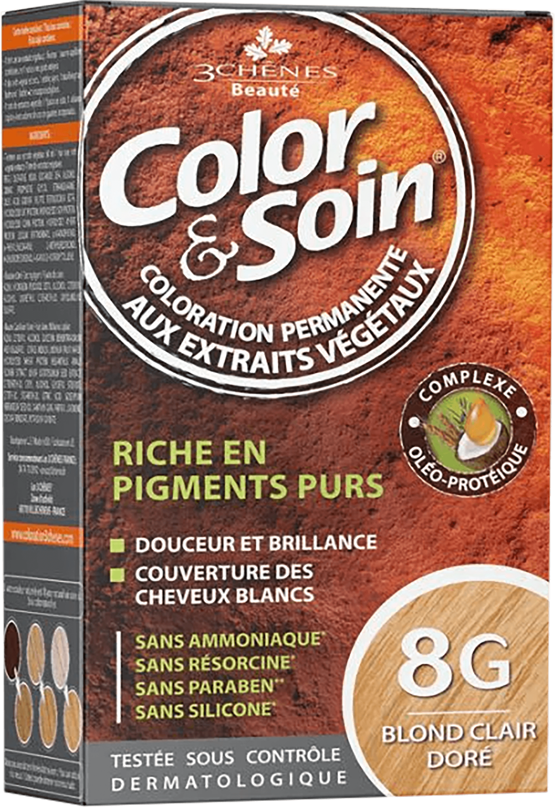 color&soin Hair Dye - 8G SANDY GOLDEN BLOND
