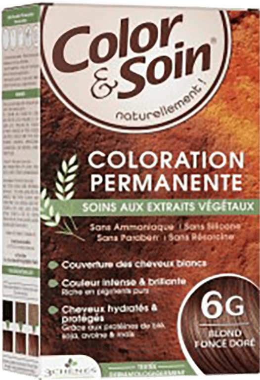 color&soin Hair Dye - 6G DARK GOLDEN BLOND