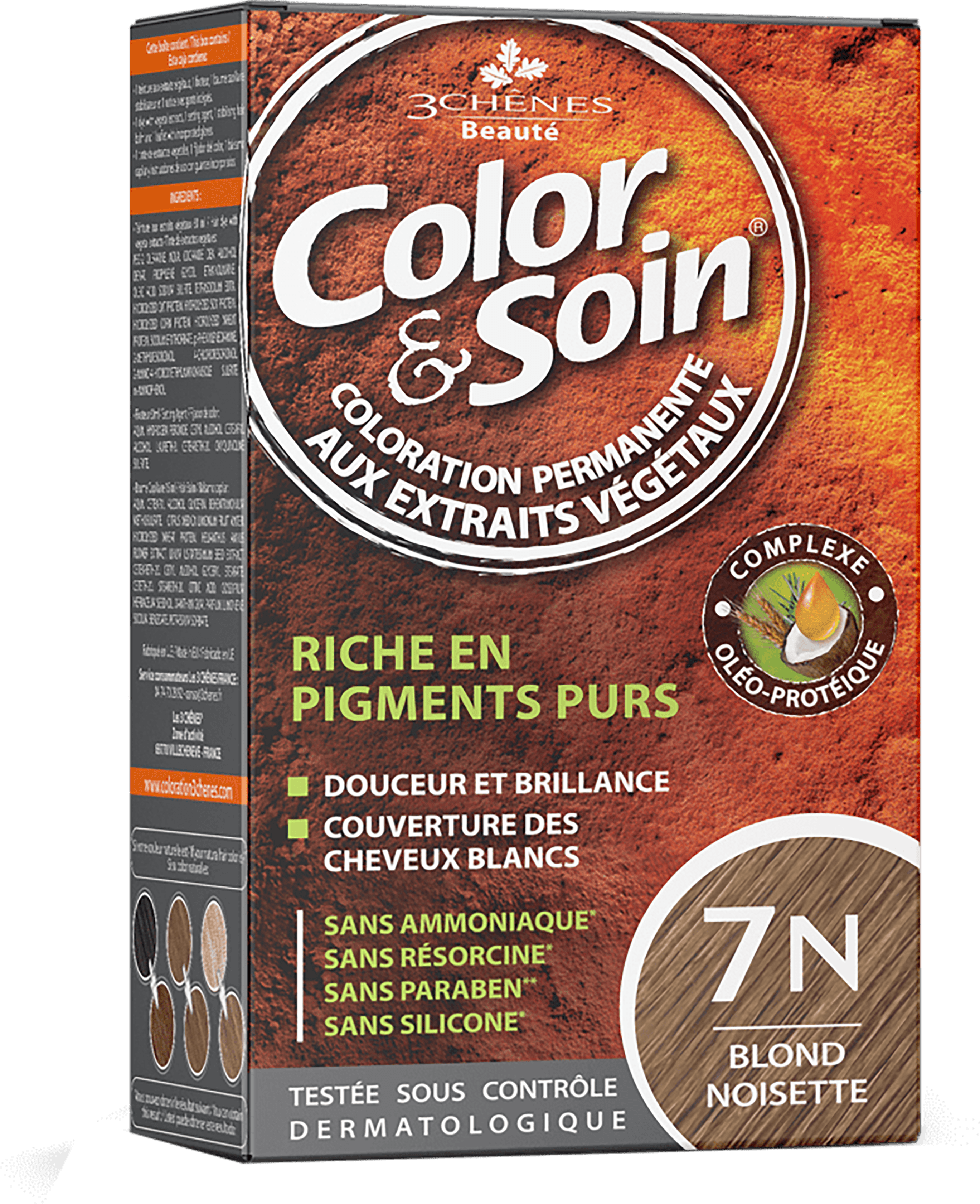 color&soin Hair Dye - 7N HAZELNUT BLOND