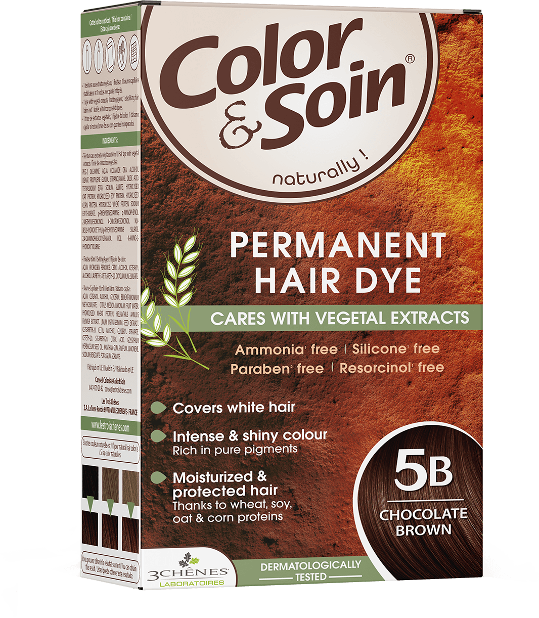 color&soin Hair Dye - 5B CHOCOLATE BROWN - 135ml