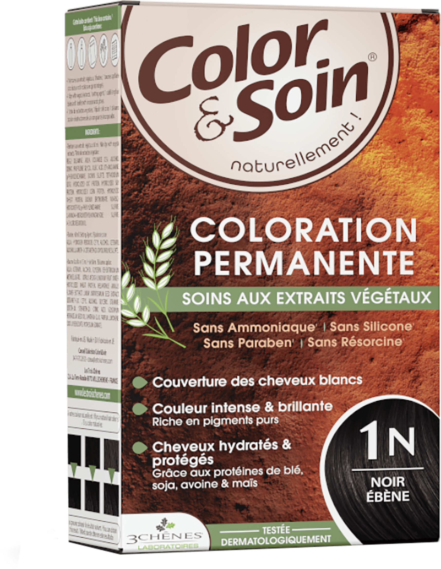 color&soin Hair Dye - 1N EBONY BLACK