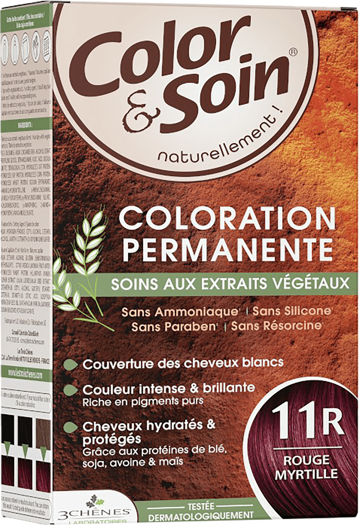 color&soin Hair Dye - 11R BILBERRY RED