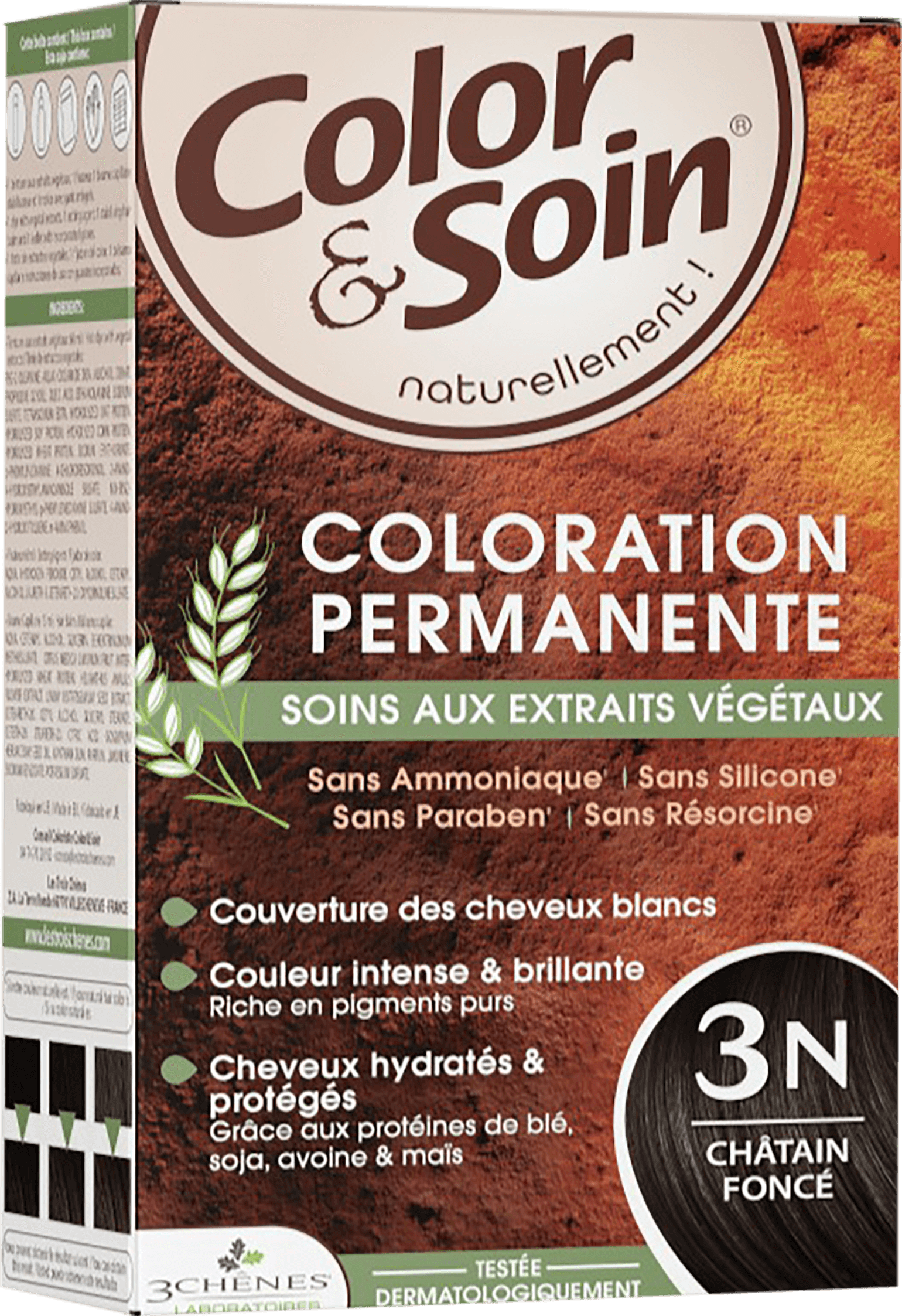color&soin Hair Dye -3N DARK CHESTNUT