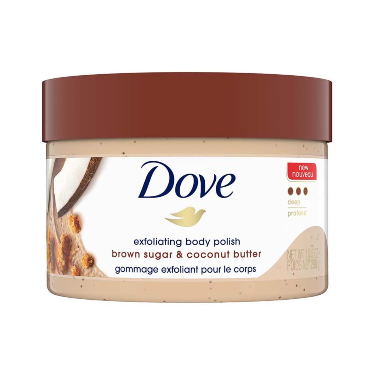 DOVE exfoliating body polish brown sugar & coconut butter - 298g