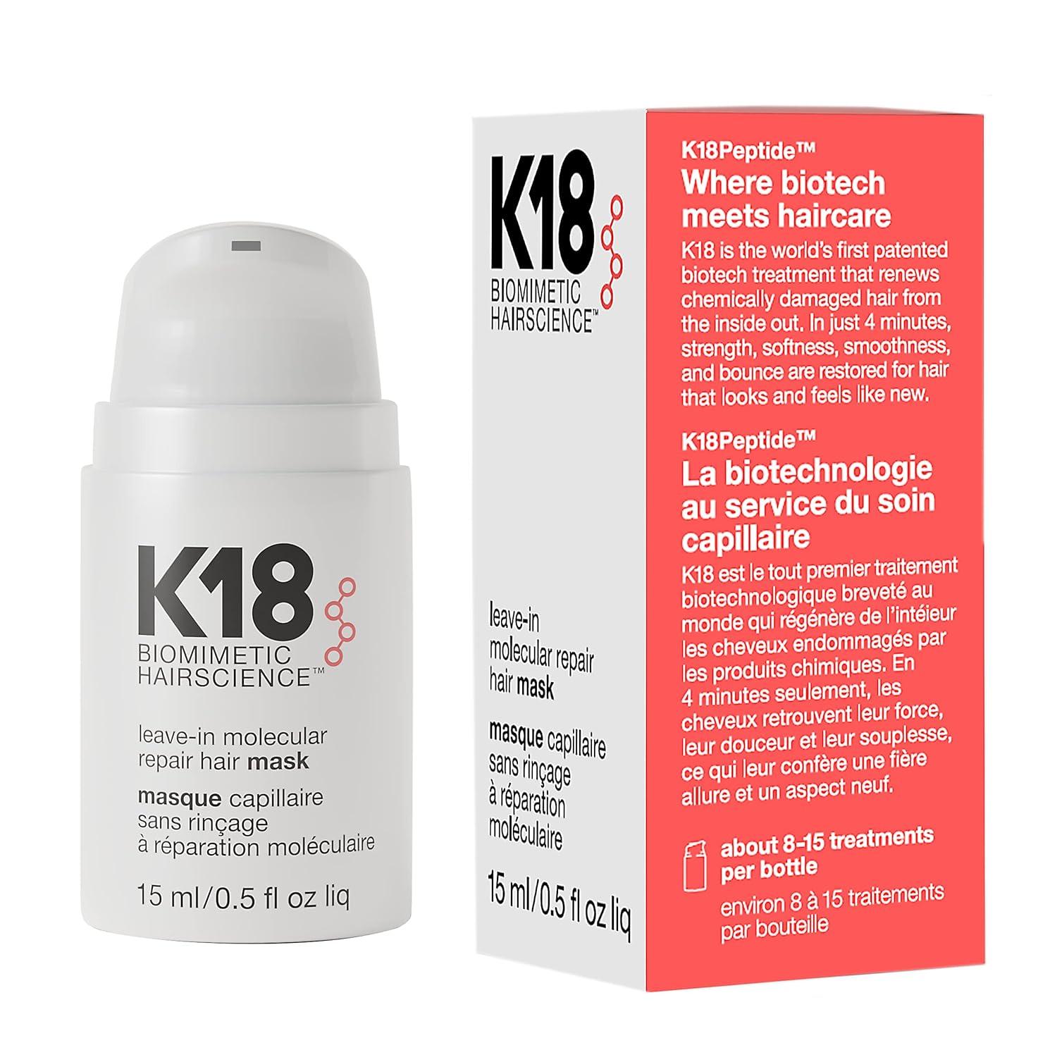 K18 Leave-in Molecular Repair Hair Mask - 15 ml