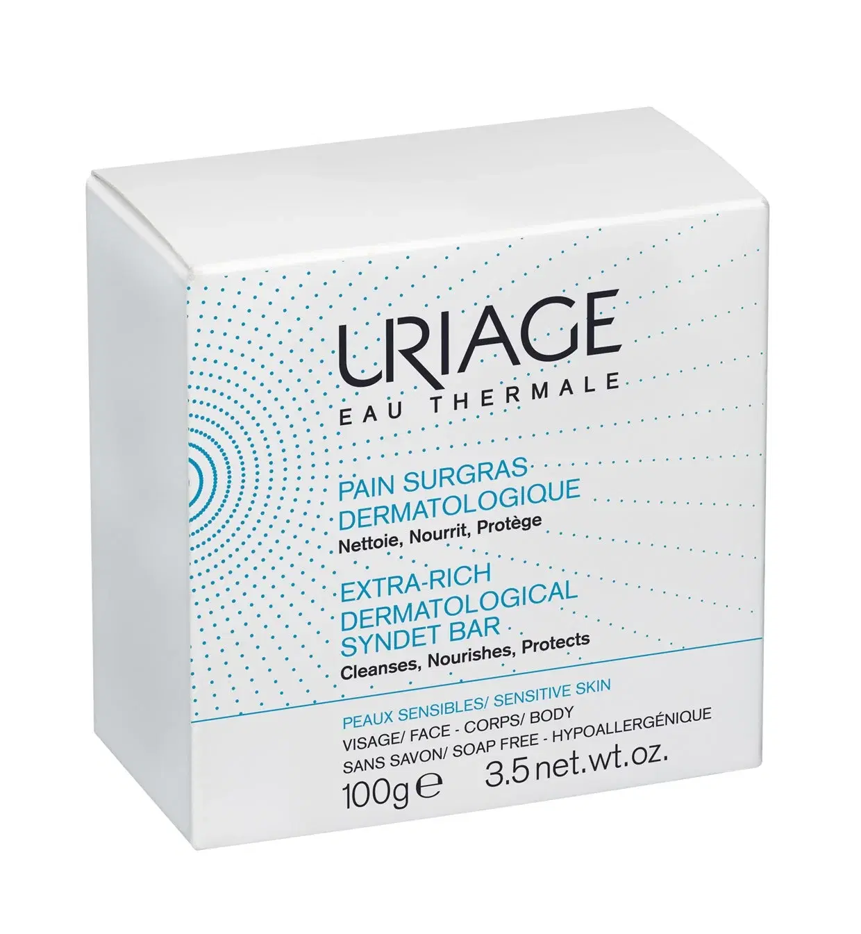 URIAGE Extra-Rich Dermatological Syndet Bar - 100g