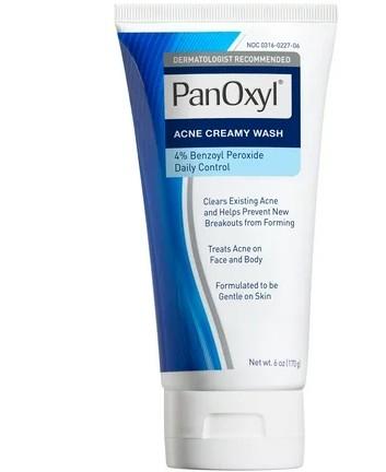 PanOxyl Acne Creamy Face Wash 4% Benzoyl Peroxide - 170g