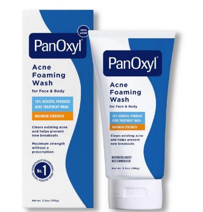 PanOxyl Acne Foaming Wash Benzoyl Peroxide 10% Max Strength - 156g