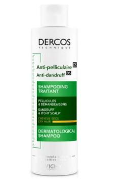 Vichy Dercos Anti Dandruff DS Shampoo for Dry Hair - 200ml