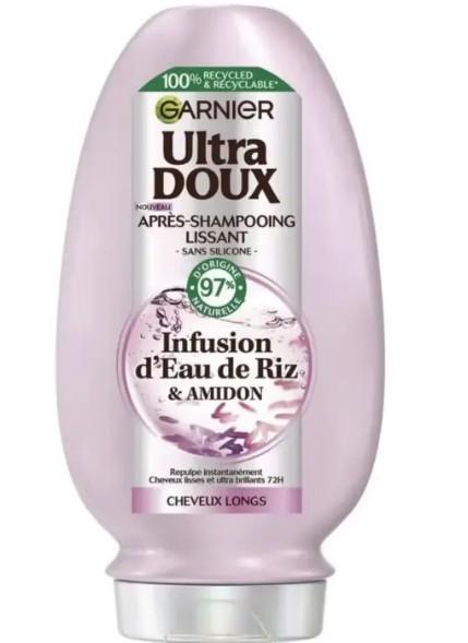 Garnier Ultra Doux Smoothing Conditioner Rice Water Infusion & Starch Extract - 360 ml