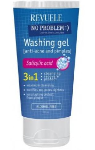 REVUELE No Problem Facial Wash Gel Salicylic Acid 3in1 - 200ml
