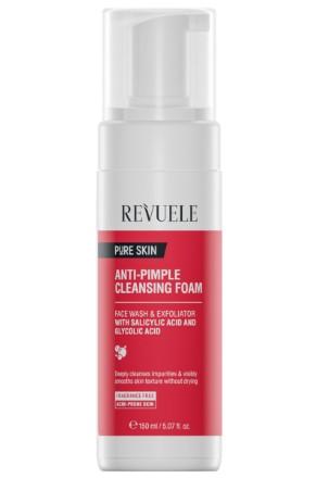 Revuele Anti-Pimple Cleansing Foam With Salicylic Acid And Glycolic Acid - 150ml