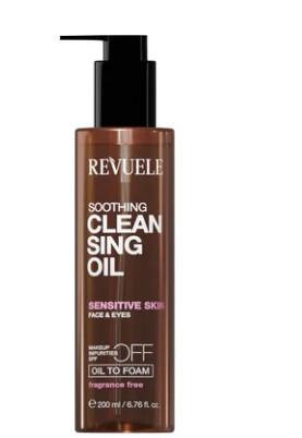 Revuele Soothing Cleansing Oil for Sensitive Skin Face & Eyes Oil to Foam - 200ml