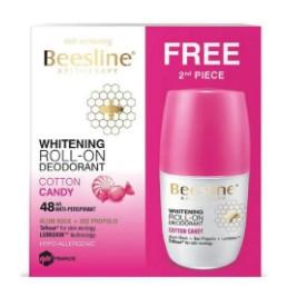 BEESLINE Whitening Deo Roll On 50ml - Cotton Candy- 2*50 ml