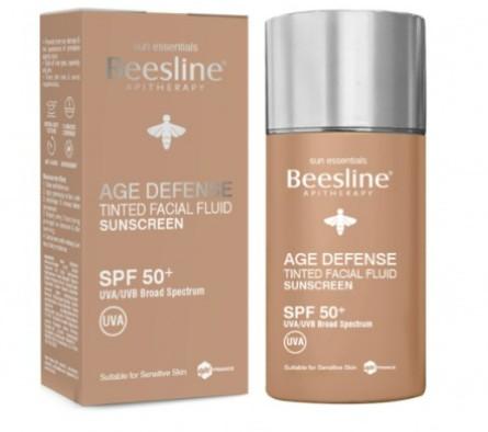 Beesline Age Defense Tinted Facial Fluid Sunscreen SPF 50 - Light - 40ml