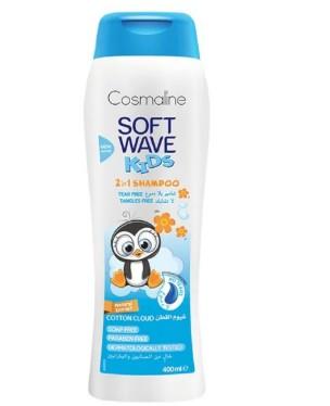 Soft Wave Kids 2in1 Shampoo - Cotton Cloud - 400ml