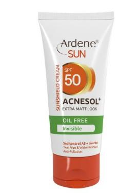 Ardene Acnesol+ Sunshield Cream - Oil Free - Invisible - 50ml