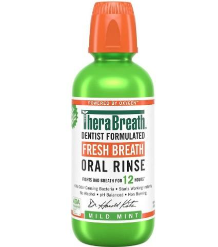 TheraBreath Fresh Breath Mild Mint Mouwthwash - 473ml