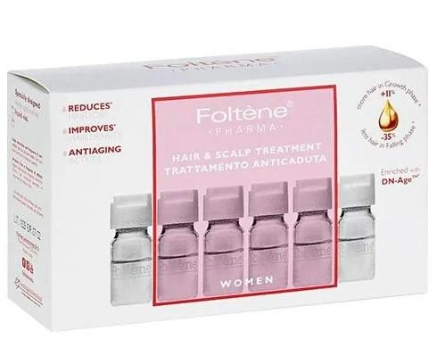 Foltene Pharma Anti-Hair Loss Treatment for Women - 12 Ampoules