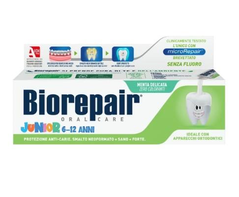 Biorepair Junior Menthol Flavoured Toothpaste for Children 6-12 Years - 75ml