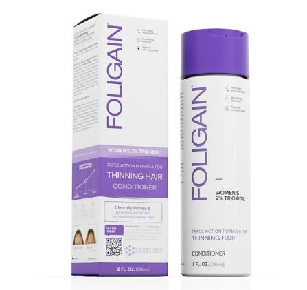 Foligain Triple Action Conditioner for Thinning Hair for Women - 236ml