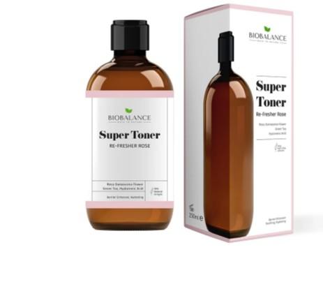 Biobalance Re-Fresher Rose Super Toner Moisturizing and Fortifying for All Skin Types - 250ml