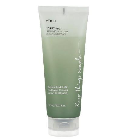Anua Heartleaf Succinic Moisture Cleansing Foam -150ml
