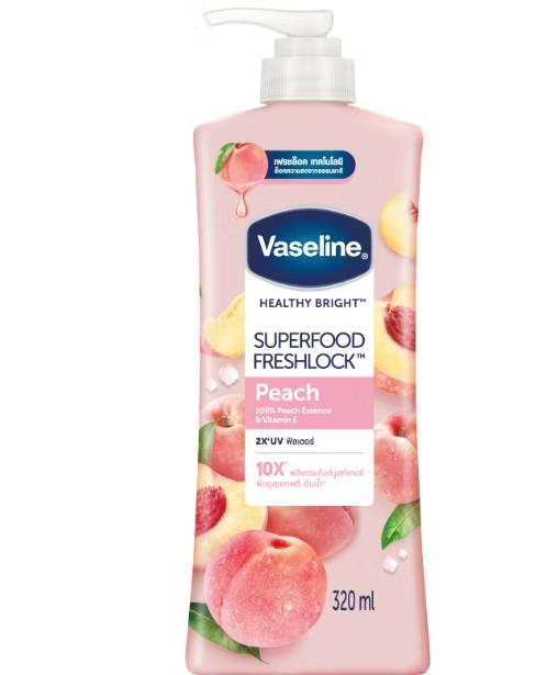 Vaseline Superfood Freshlock Peach Body Lotion - 320ml