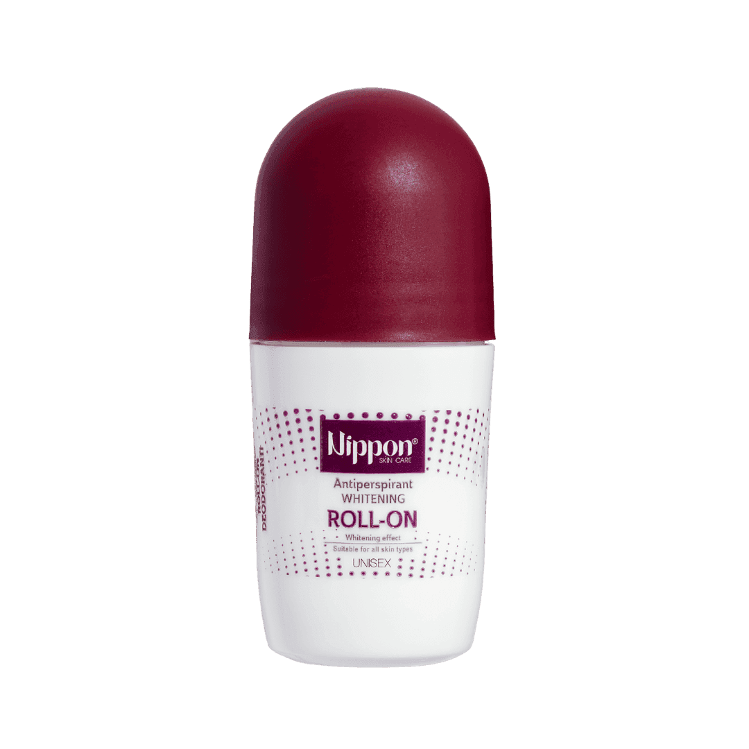 NIPPON Antiperspirant Whitening Roll-On Unisex (Maroon) - 70ml