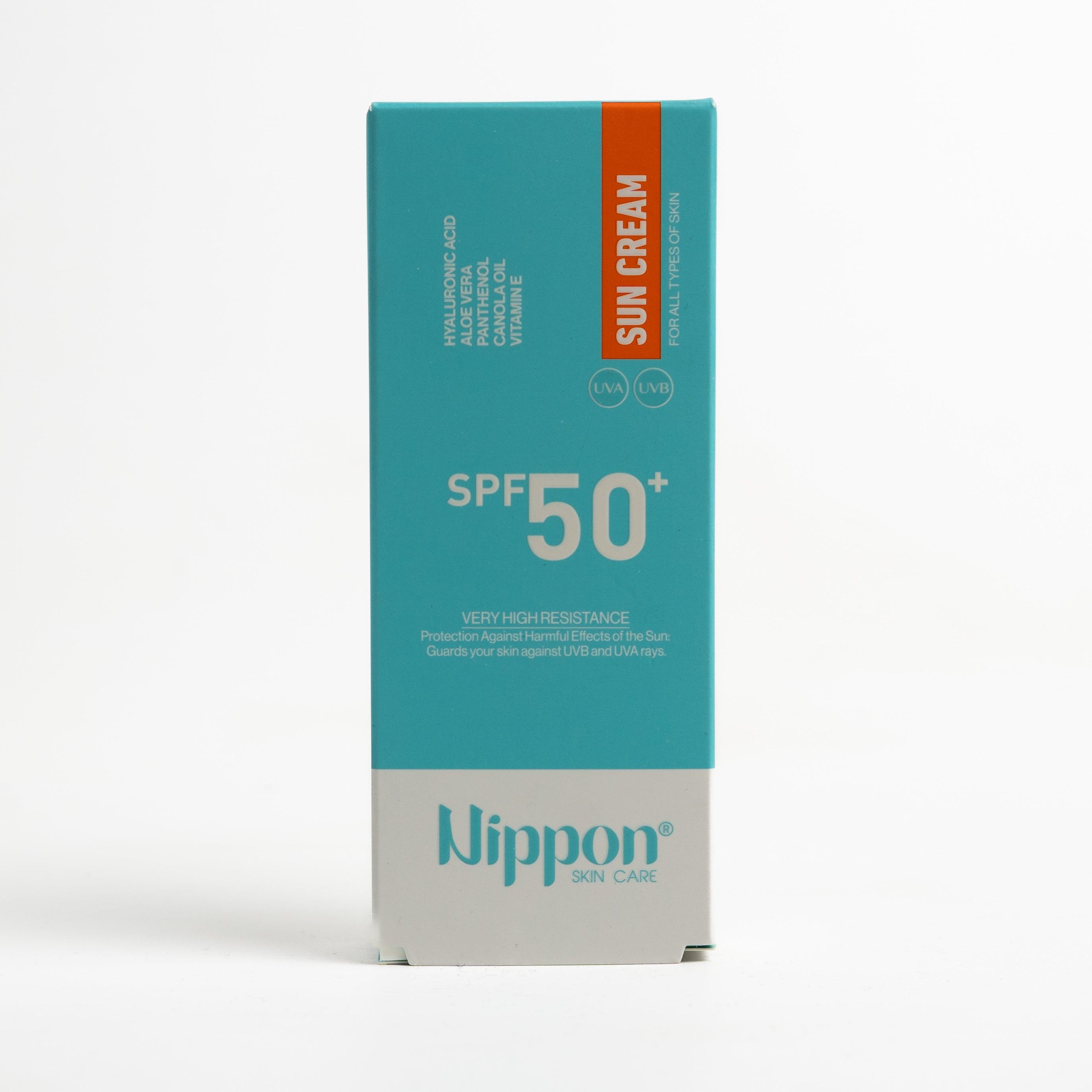 NIPPON SPF50 Sun cream For All Types of skin - 50g