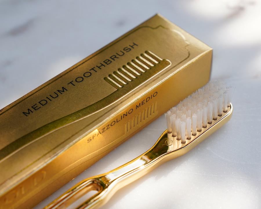 SILVER Care Piave Gold Toothbrush Medium