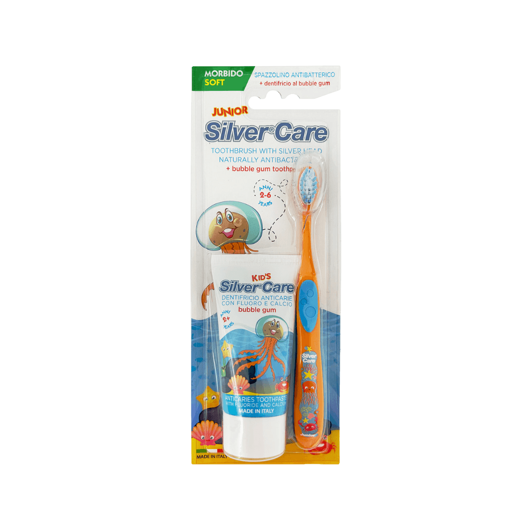 SILVER Care Toothbrush Junior 2-6 Years Soft toothbrush + Toothpaste