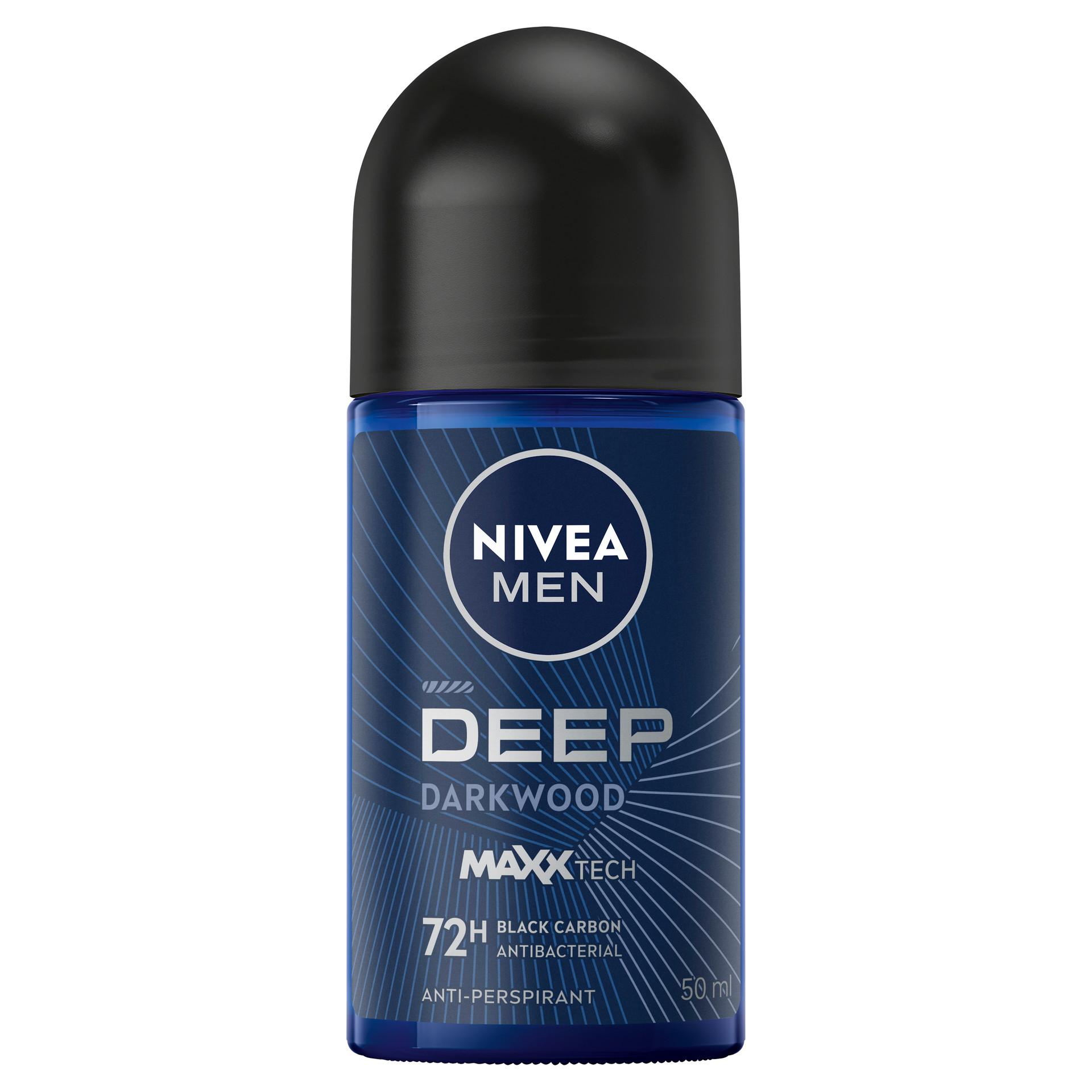 NIVEA Men Deep dark Wood Anti-Perspirant Roll-On - 50ml