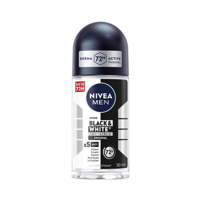 NIVEA Men Black&White Invisible Original Anti-Perspirant Roll-On - 50ml