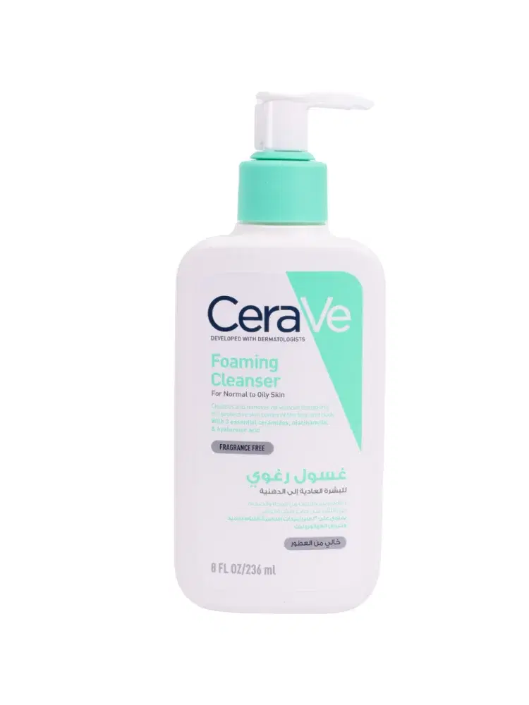 CERAVE Foaming Cleansing For Normal To Oily Skin - 236 ml فرنسي مكتب