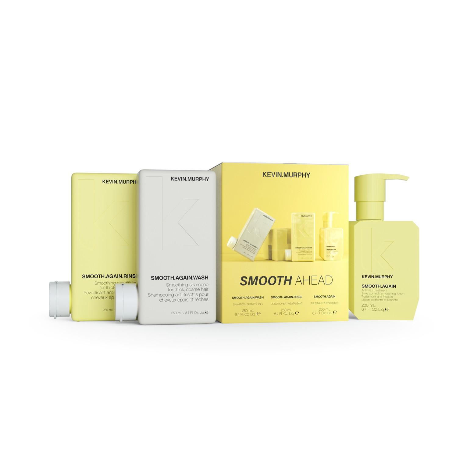 KEVIN.MURPHY Smooth Ahead Shampoo (250ml) + Conditioner (250ml) + Treatment (250ml)3in1 Kit