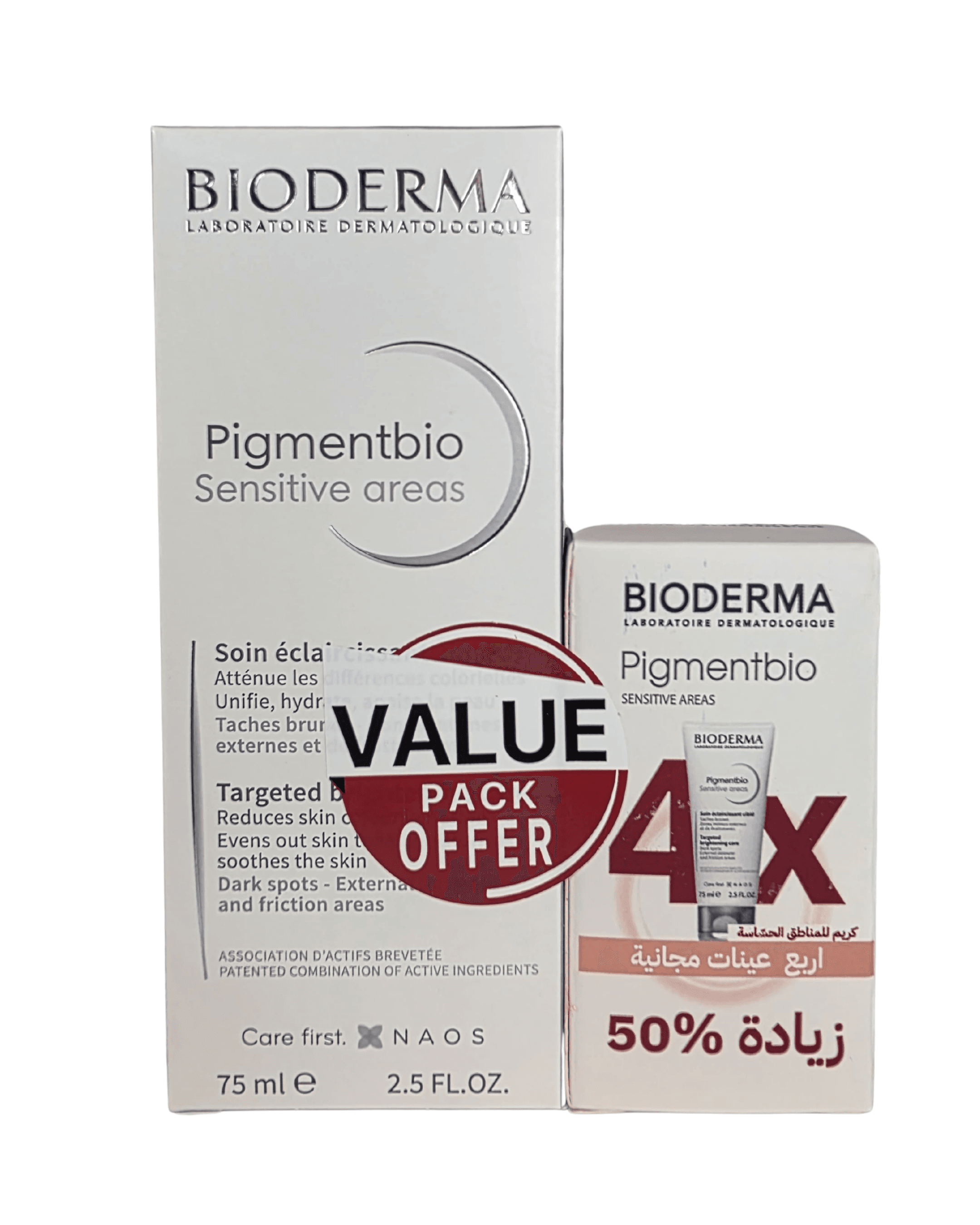 BIODERMA Pigmentbio Sensitive Areas Value Pack Offer عرض خاص